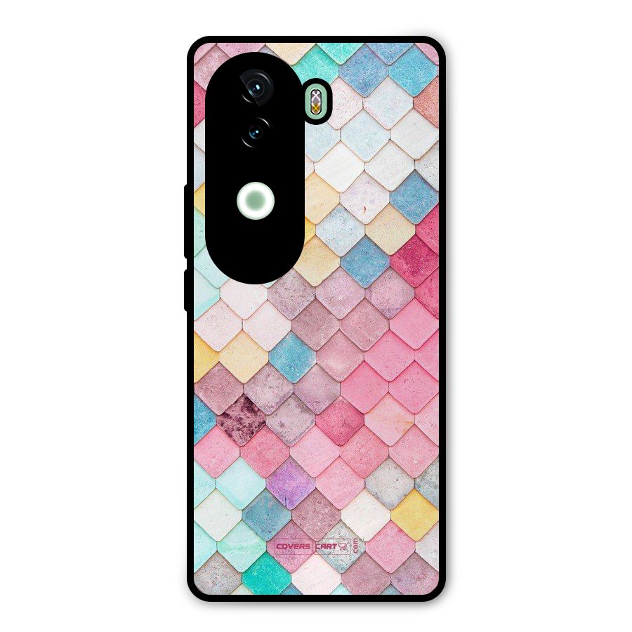 Rocks Pattern Design Metal Back Case for iQOO Z9s