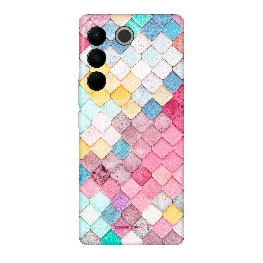 Rocks Pattern Design Original Polycarbonate Back Case for Vivo V27