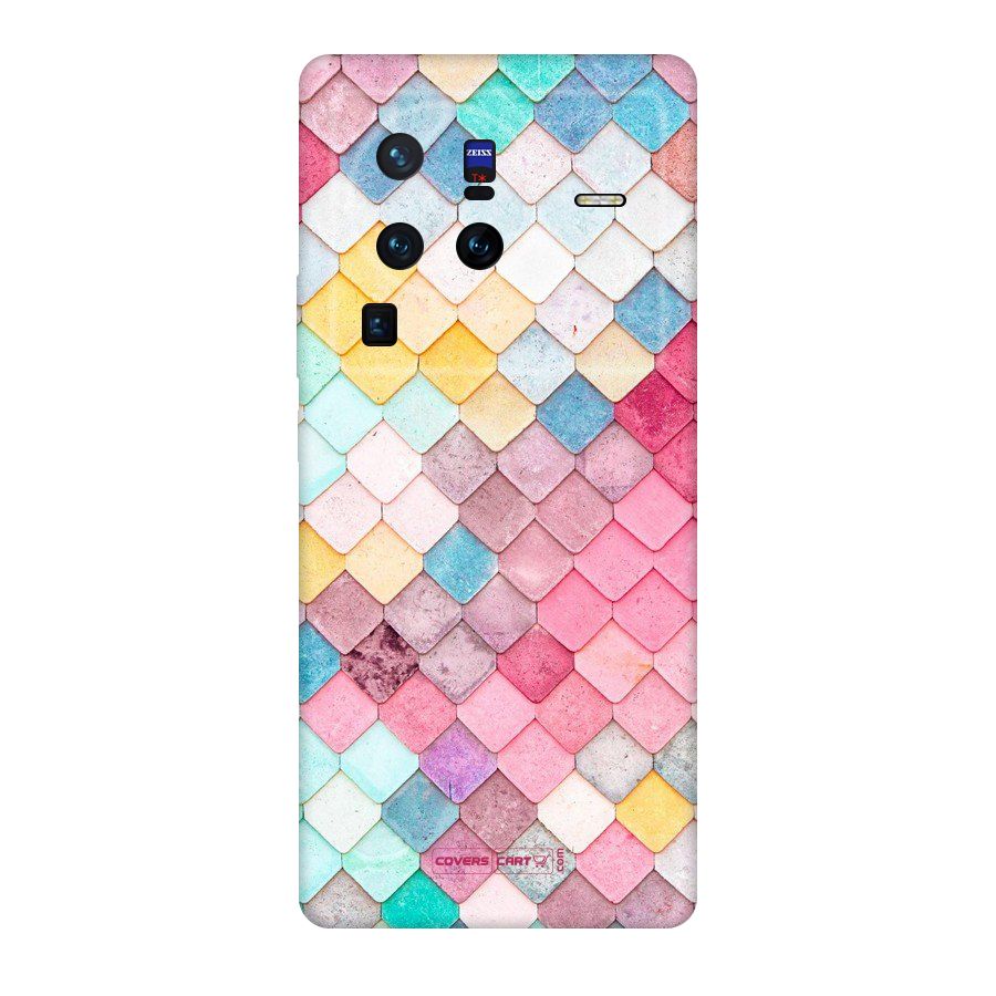 Rocks Pattern Design Original Polycarbonate Back Case for Vivo X80