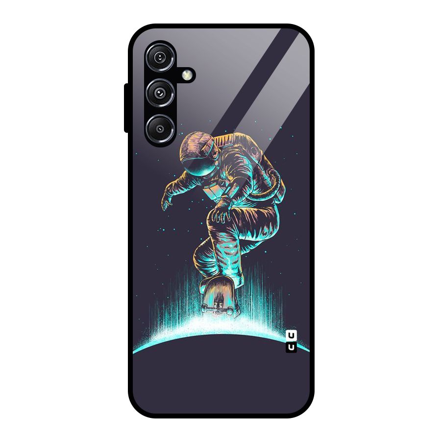 Rolling Spaceman Glass Back Case for Galaxy M34 5G