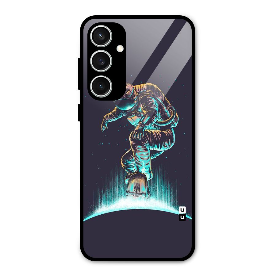 Rolling Spaceman Glass Back Case for Galaxy S23 FE