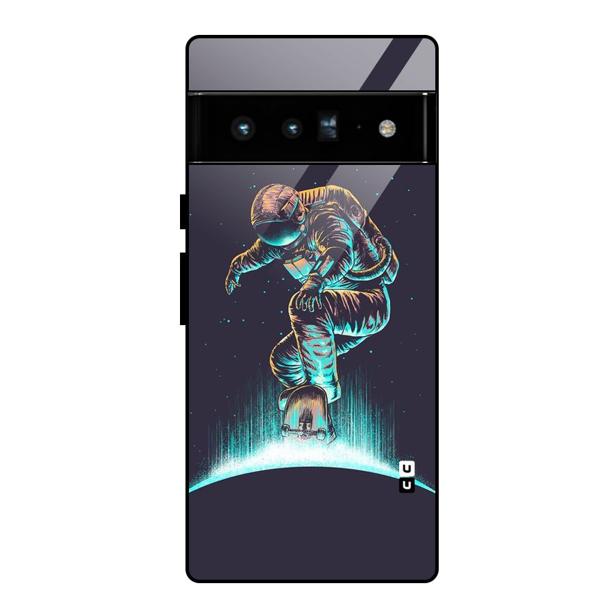 Rolling Spaceman Glass Back Case for Google Pixel 6 Pro