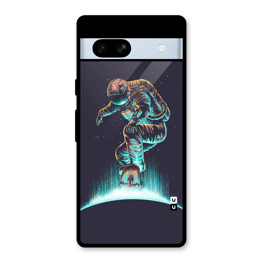 Rolling Spaceman Glass Back Case for Google Pixel 7a