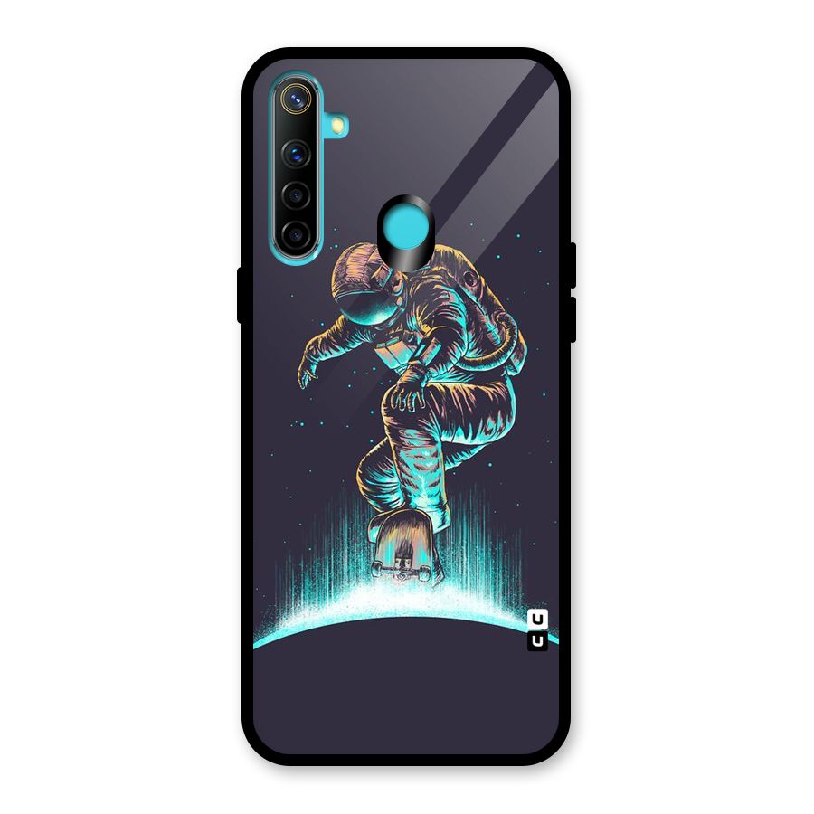 Rolling Spaceman Glass Back Case for Realme Narzo 10