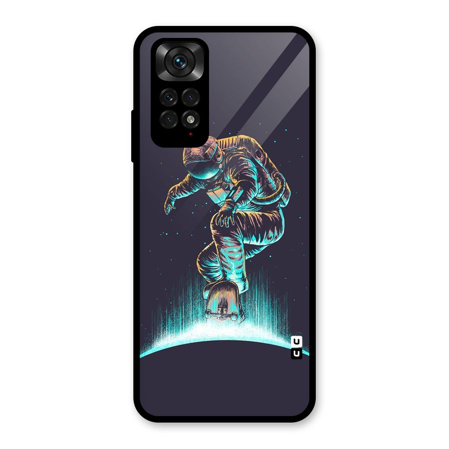 Rolling Spaceman Glass Back Case for Redmi Note 11S
