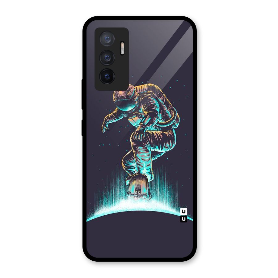 Rolling Spaceman Glass Back Case for Vivo V23e