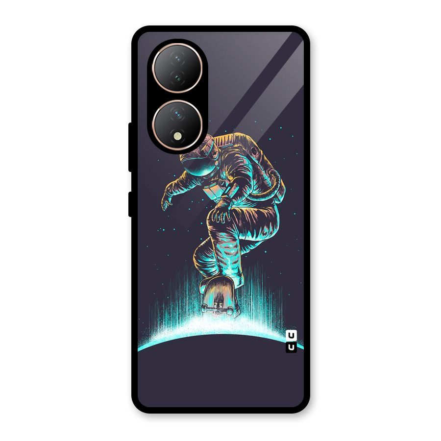 Rolling Spaceman Glass Back Case for Vivo Y100A