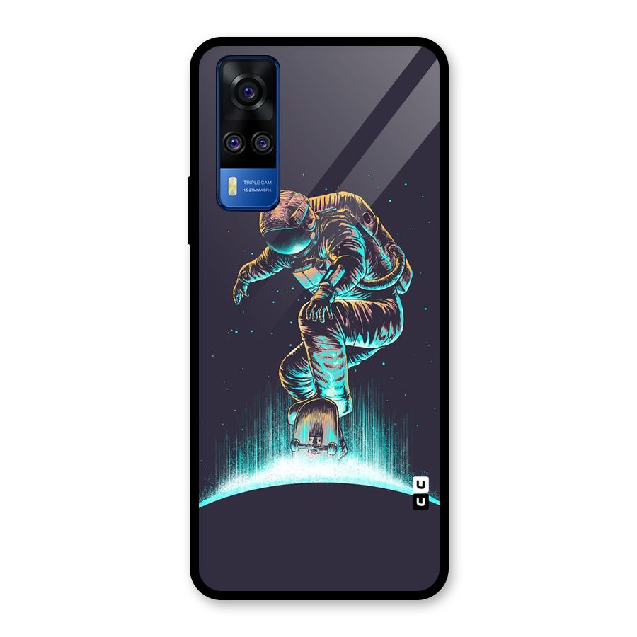 Rolling Spaceman Glass Back Case for Vivo Y31