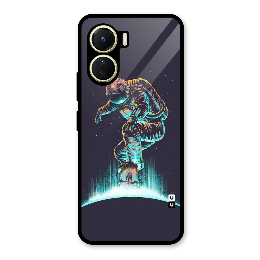 Rolling Spaceman Glass Back Case for Vivo Y56