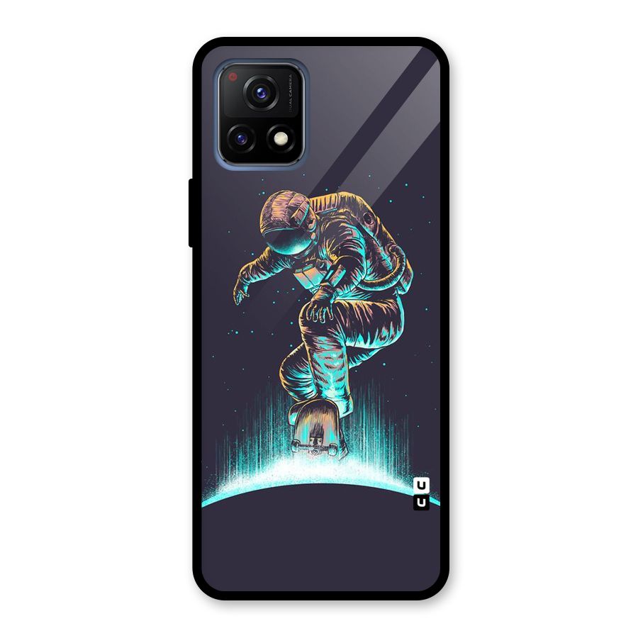 Rolling Spaceman Glass Back Case for Vivo Y72 5G