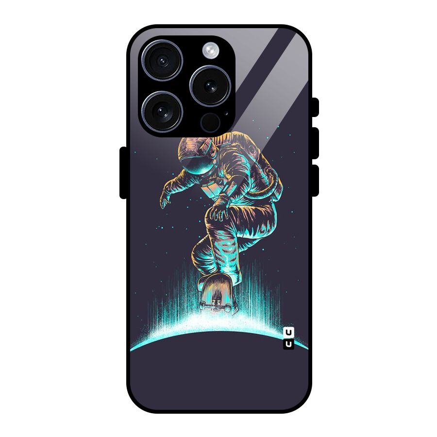 Rolling Spaceman Glass Back Case for iPhone 15 Pro