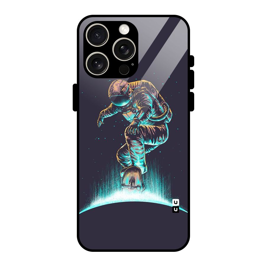 Rolling Spaceman Glass Back Case for iPhone 15 Pro Max