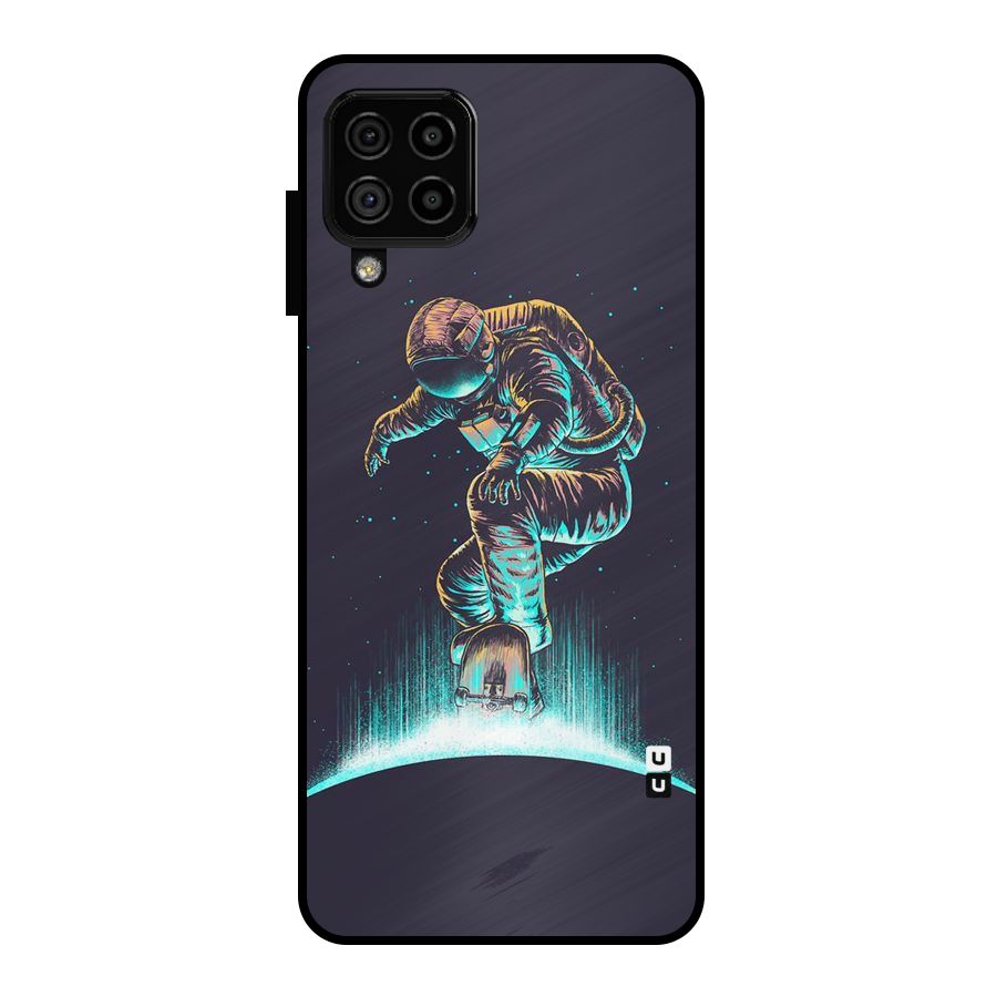 Rolling Spaceman Metal Back Case for Galaxy A22 4G