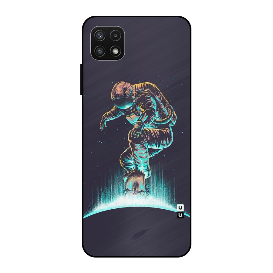 Rolling Spaceman Metal Back Case for Galaxy A22 5G