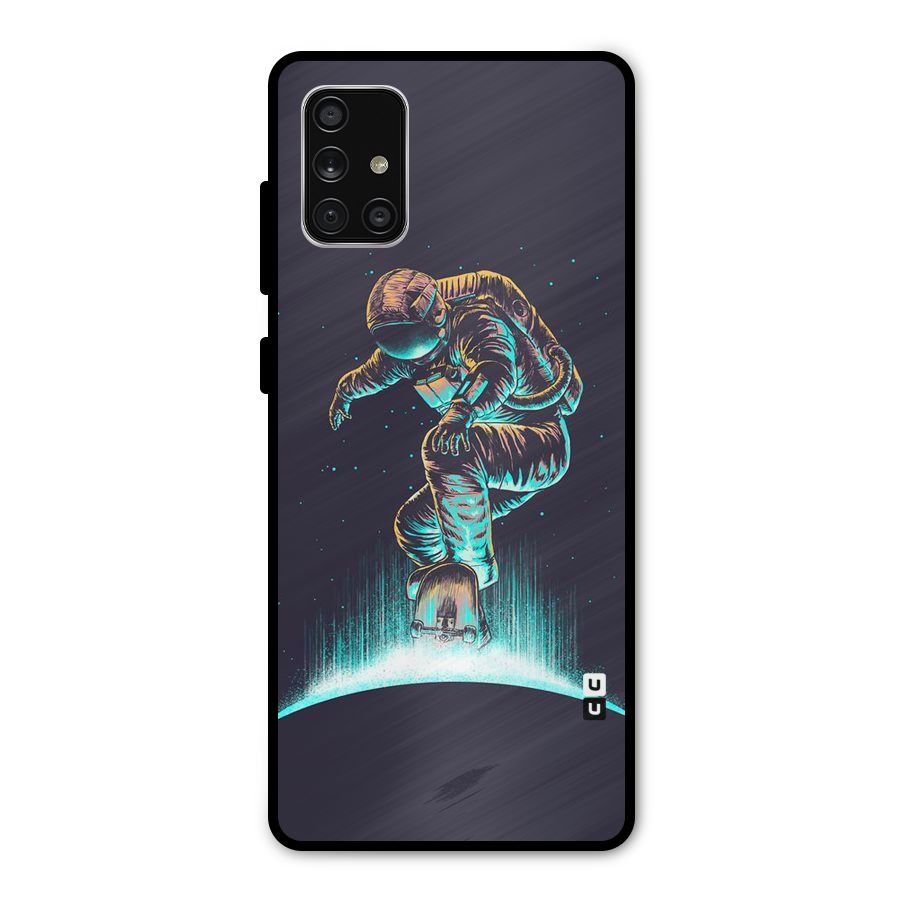 Rolling Spaceman Metal Back Case for Galaxy A71