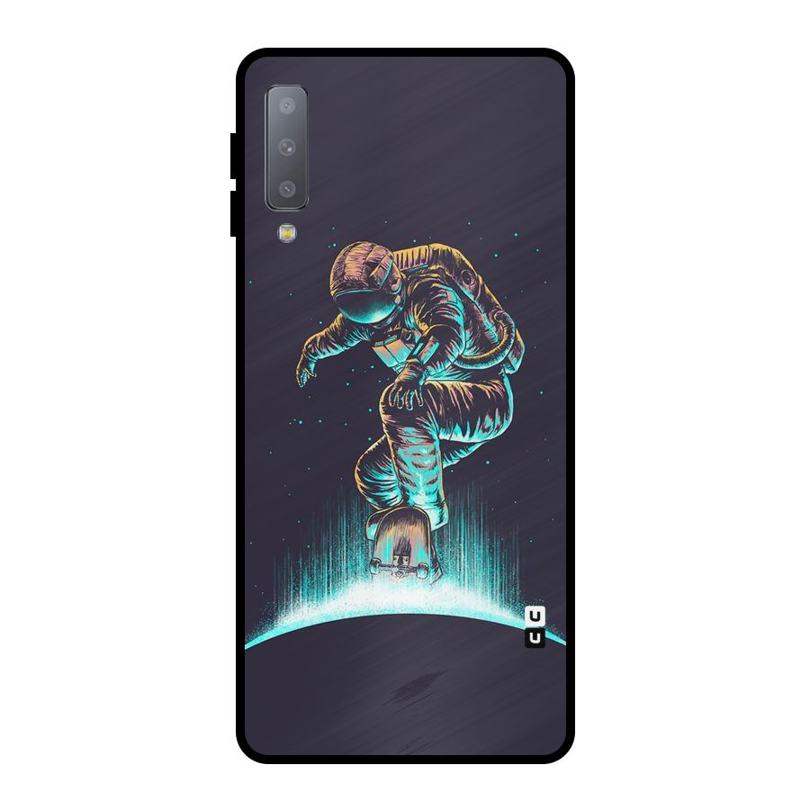 Rolling Spaceman Metal Back Case for Galaxy A7 (2018)