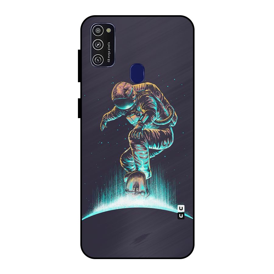 Rolling Spaceman Metal Back Case for Galaxy M21