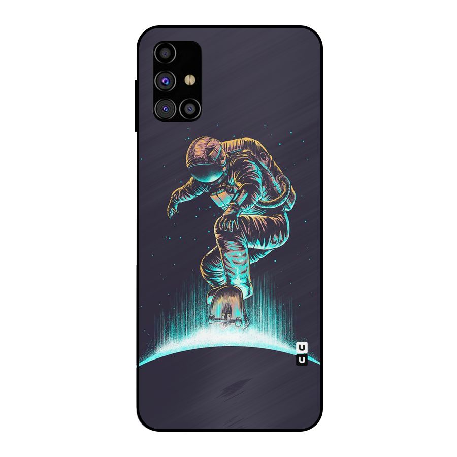 Rolling Spaceman Metal Back Case for Galaxy M31s