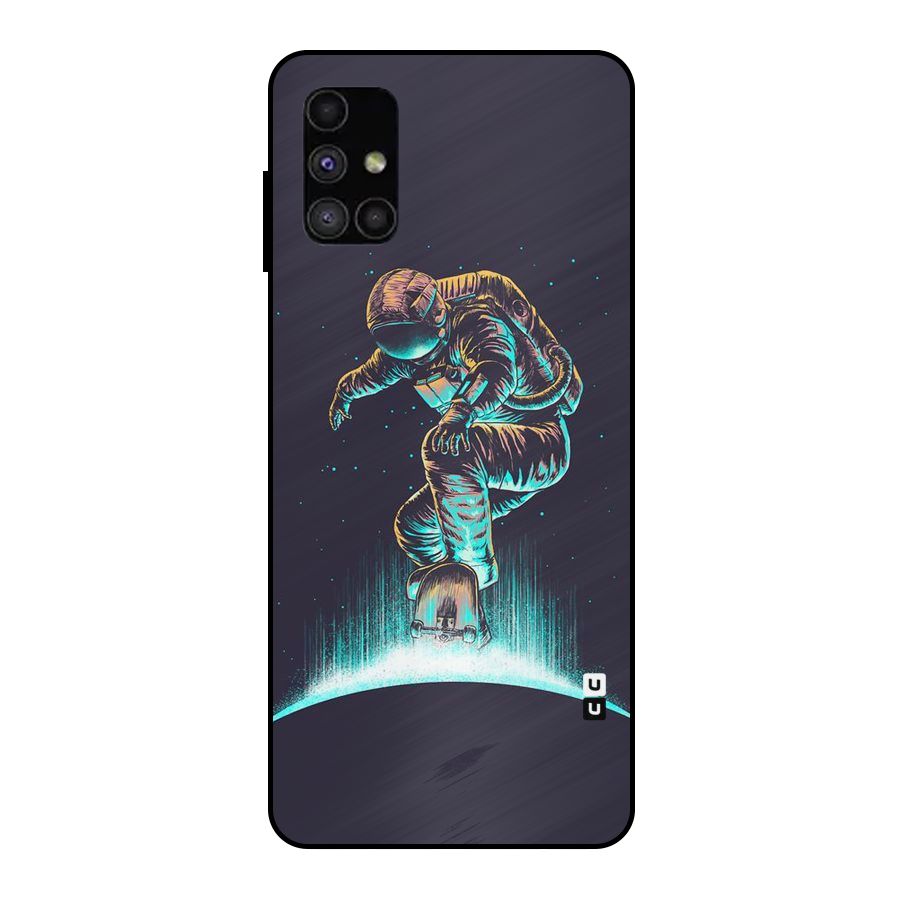 Rolling Spaceman Metal Back Case for Galaxy M51