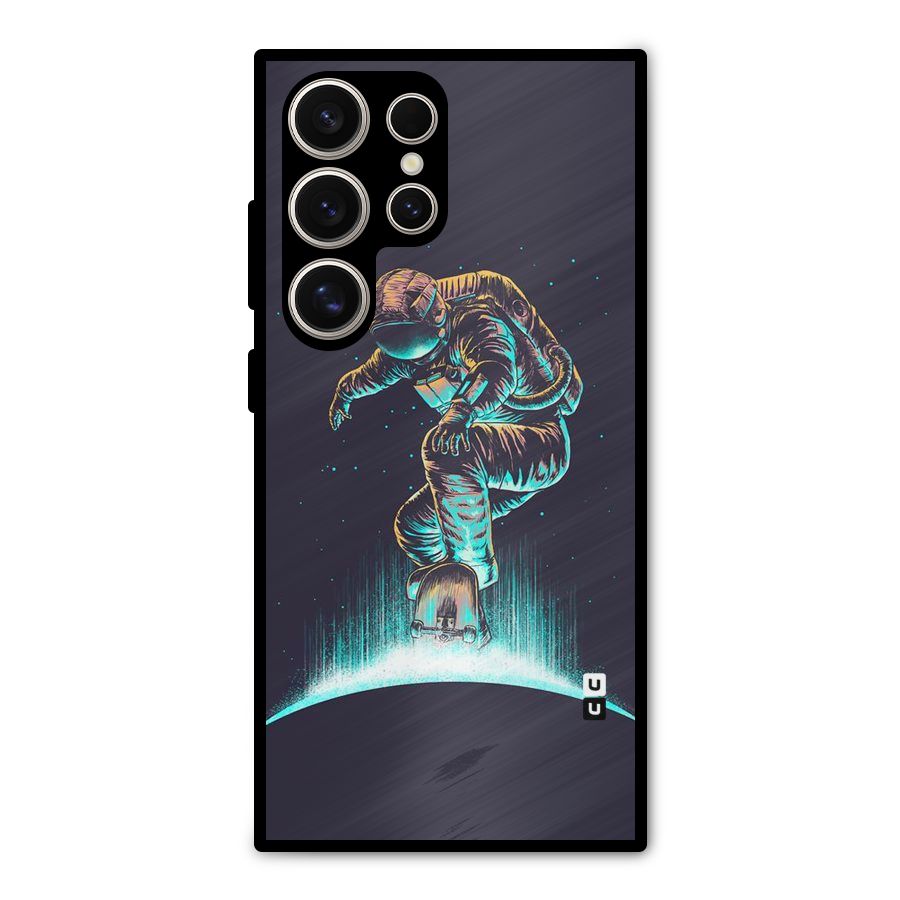 Rolling Spaceman Metal Back Case for Galaxy S24 Ultra