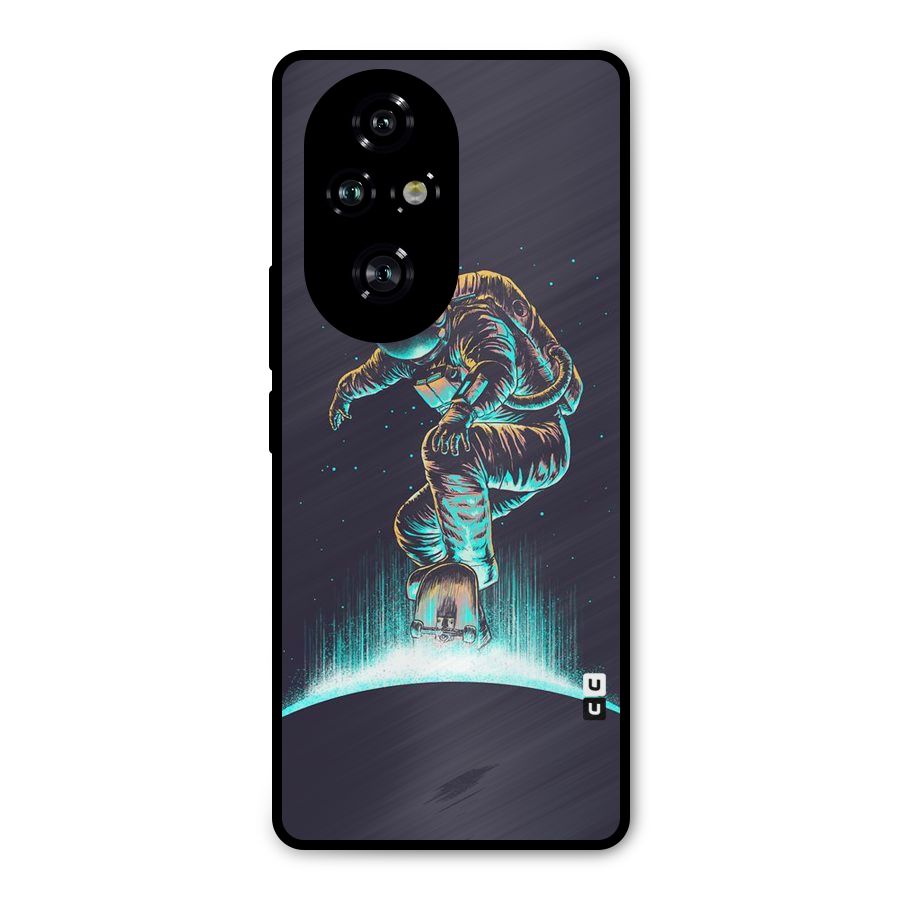 Rolling Spaceman Metal Back Case for Honor 200 Pro