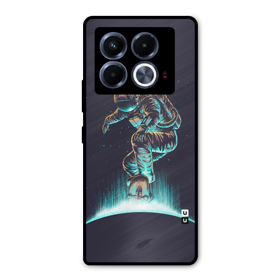 Rolling Spaceman Metal Back Case for Infinix Note 40 5G