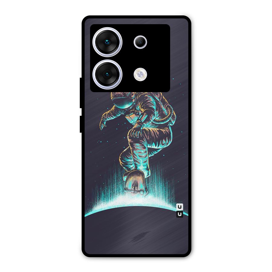 Rolling Spaceman Metal Back Case for Infinix Zero 30 5G