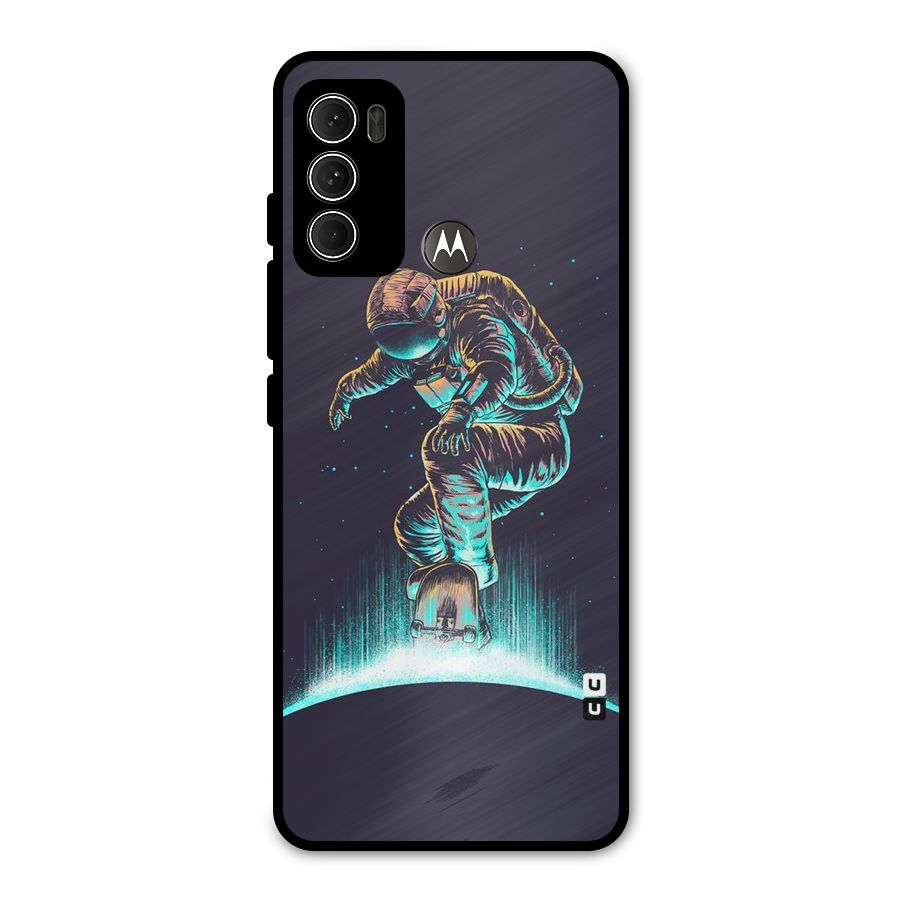 Rolling Spaceman Metal Back Case for Moto G60