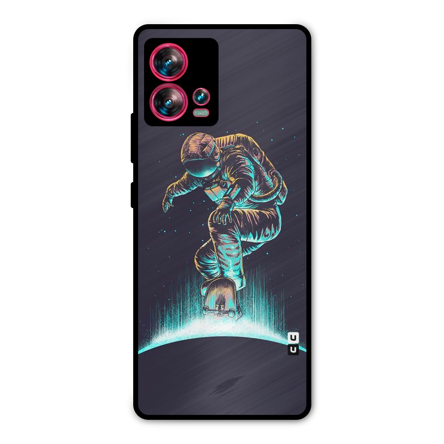 Rolling Spaceman Metal Back Case for Motorola Edge 30 Fusion