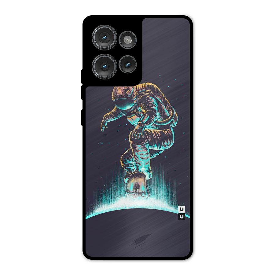 Rolling Spaceman Metal Back Case for Motorola Edge 50