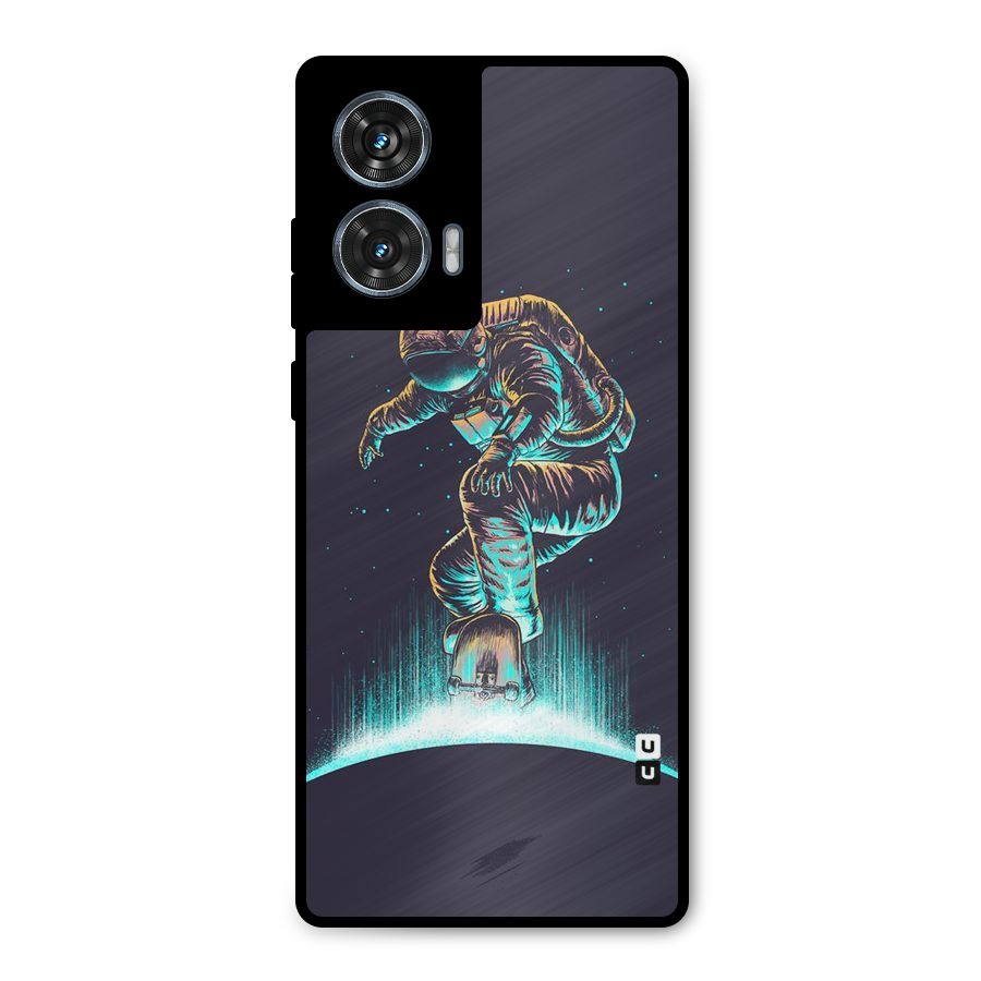 Rolling Spaceman Metal Back Case for Motorola Edge 50 Fusion