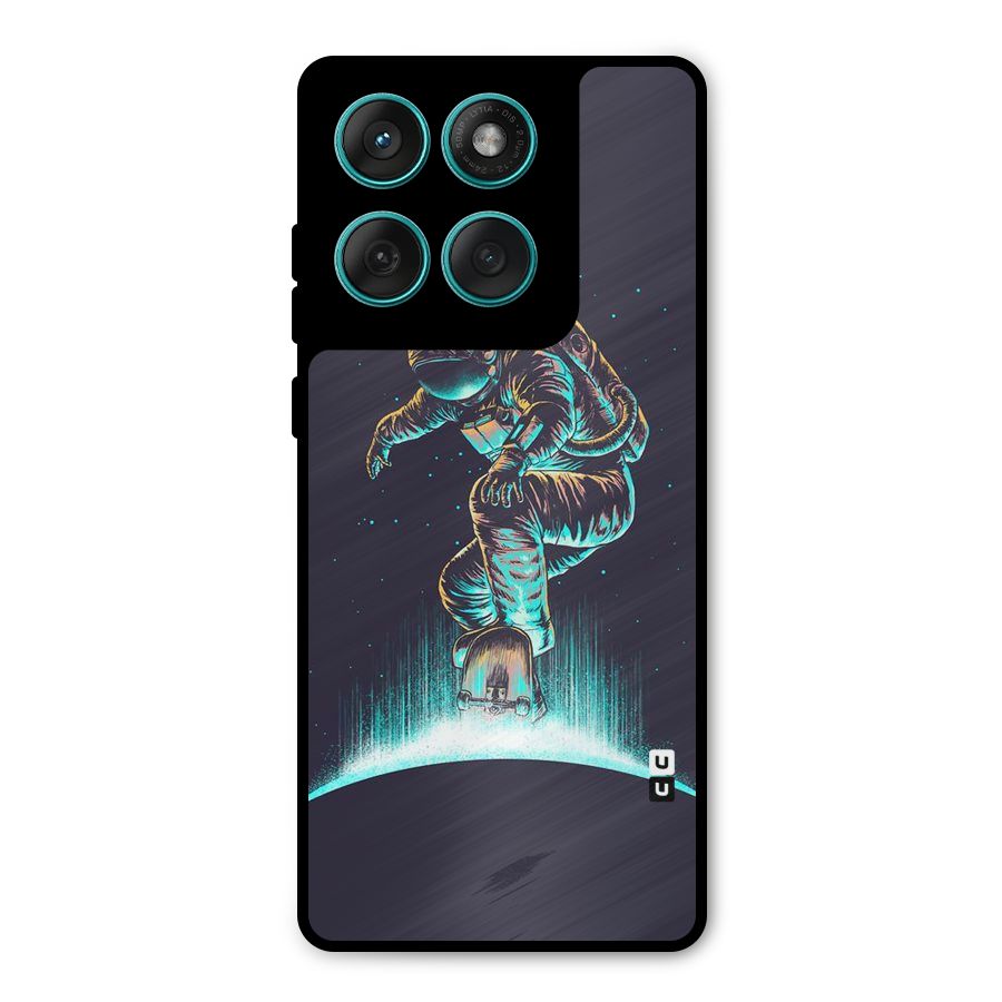 Rolling Spaceman Metal Back Case for Motorola Edge 60 Fusion