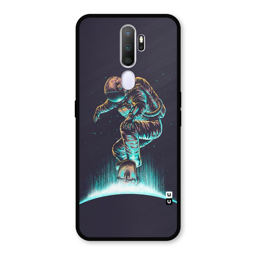 Rolling Spaceman Metal Back Case for Oppo A5 (2020)