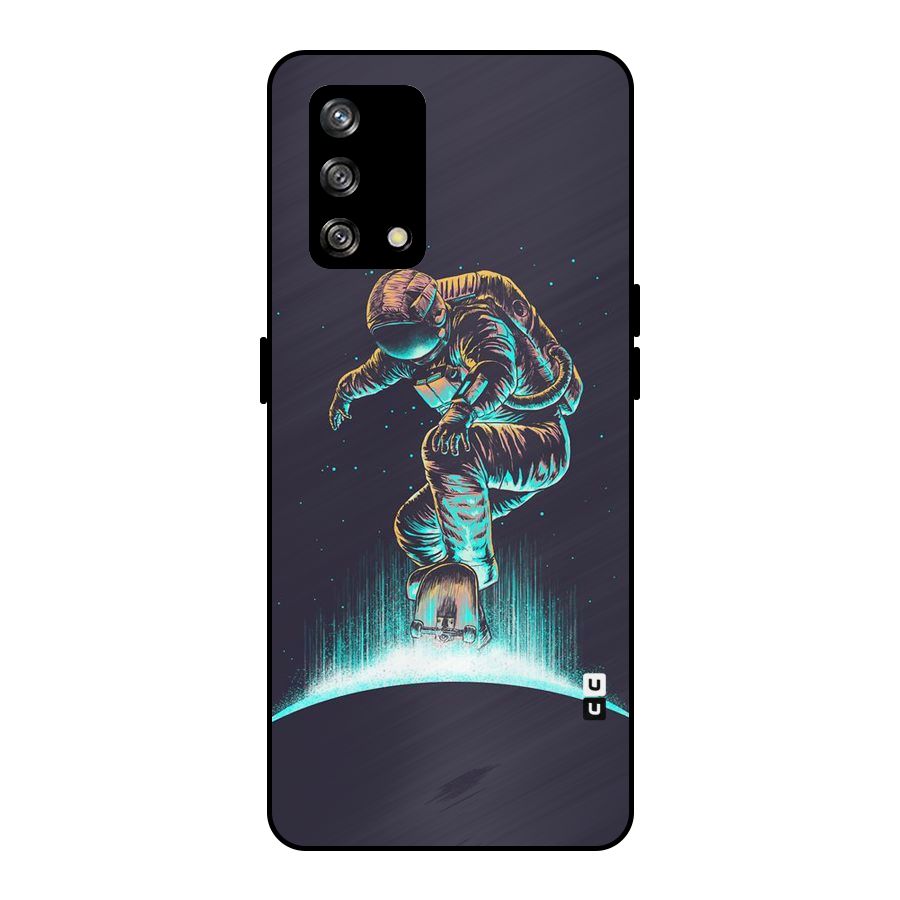 Rolling Spaceman Metal Back Case for Oppo F19