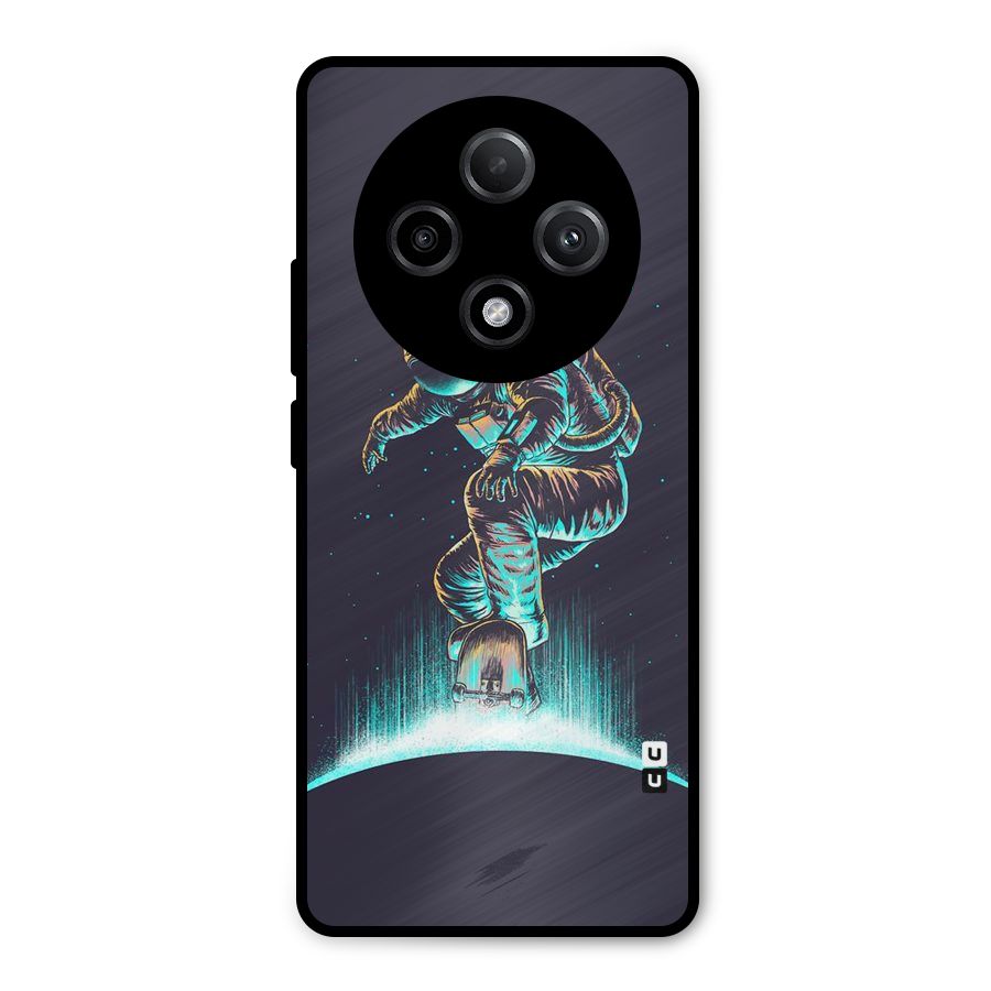 Rolling Spaceman Metal Back Case for Oppo F27 Pro Plus