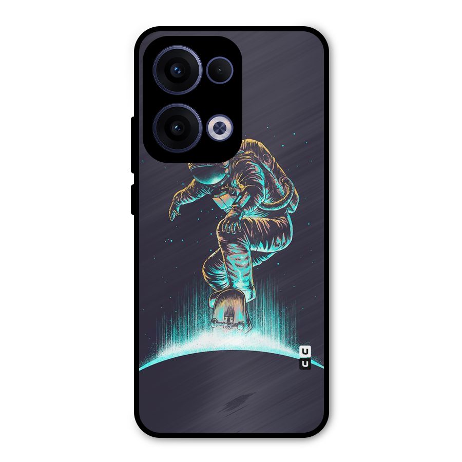 Rolling Spaceman Metal Back Case for Oppo Reno13