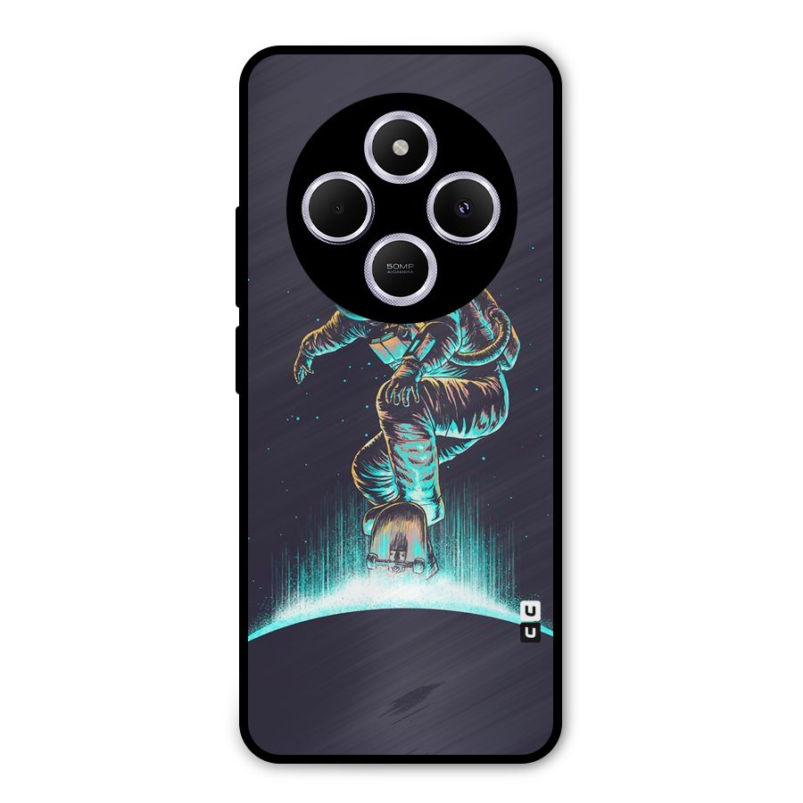 Rolling Spaceman Metal Back Case for Poco C75 5G