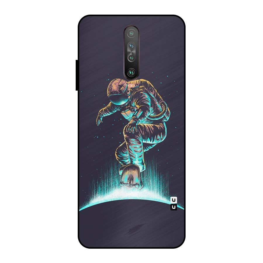 Rolling Spaceman Metal Back Case for Poco X2