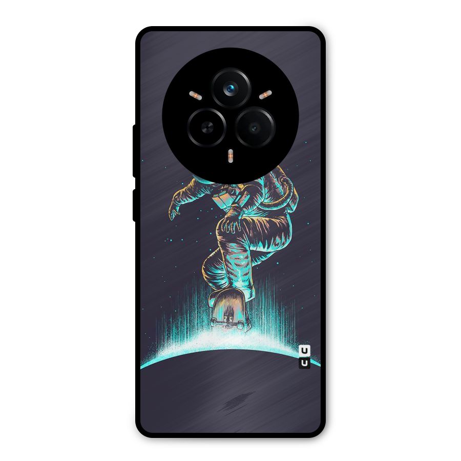 Rolling Spaceman Metal Back Case for Realme 14 Pro
