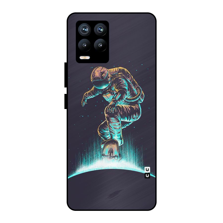Rolling Spaceman Metal Back Case for Realme 8 Pro
