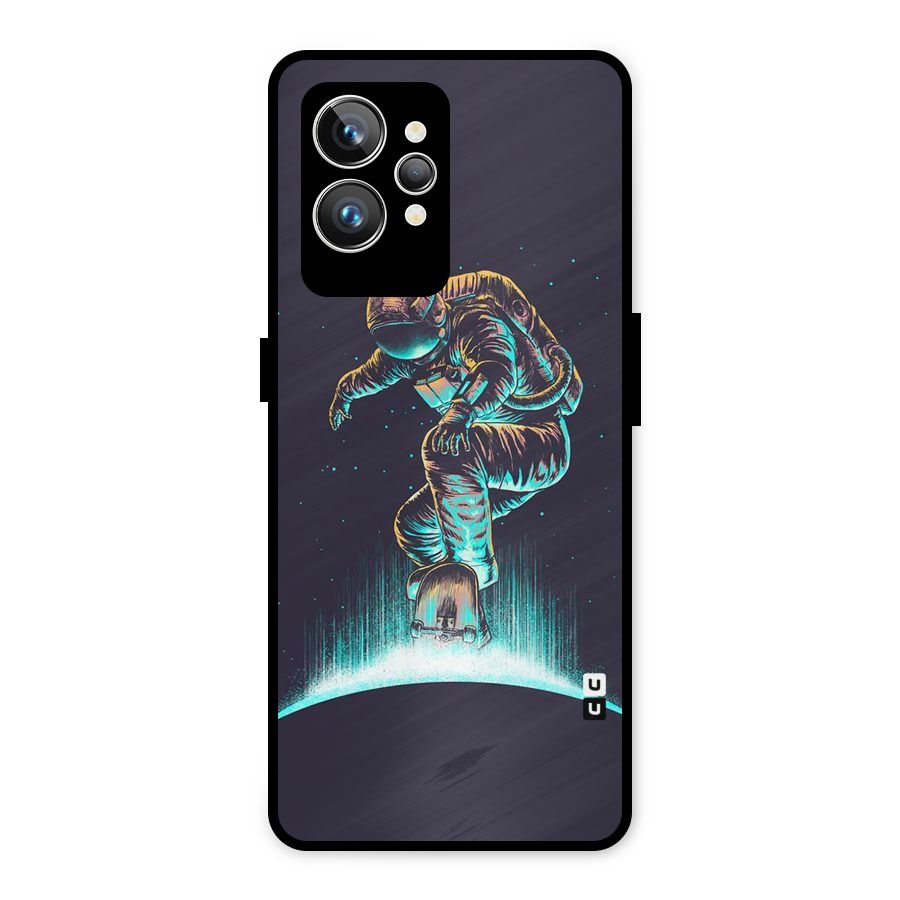 Rolling Spaceman Metal Back Case for Realme GT2 Pro