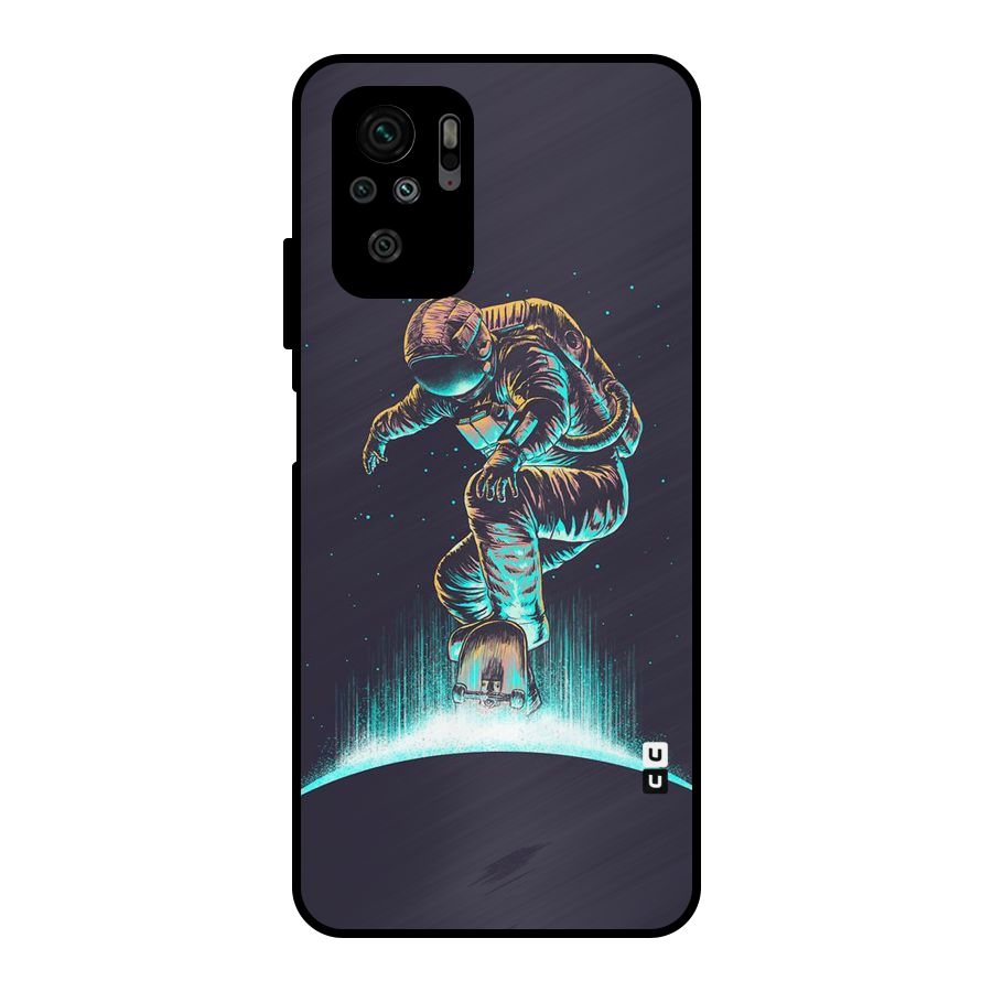 Rolling Spaceman Metal Back Case for Redmi Note 10S