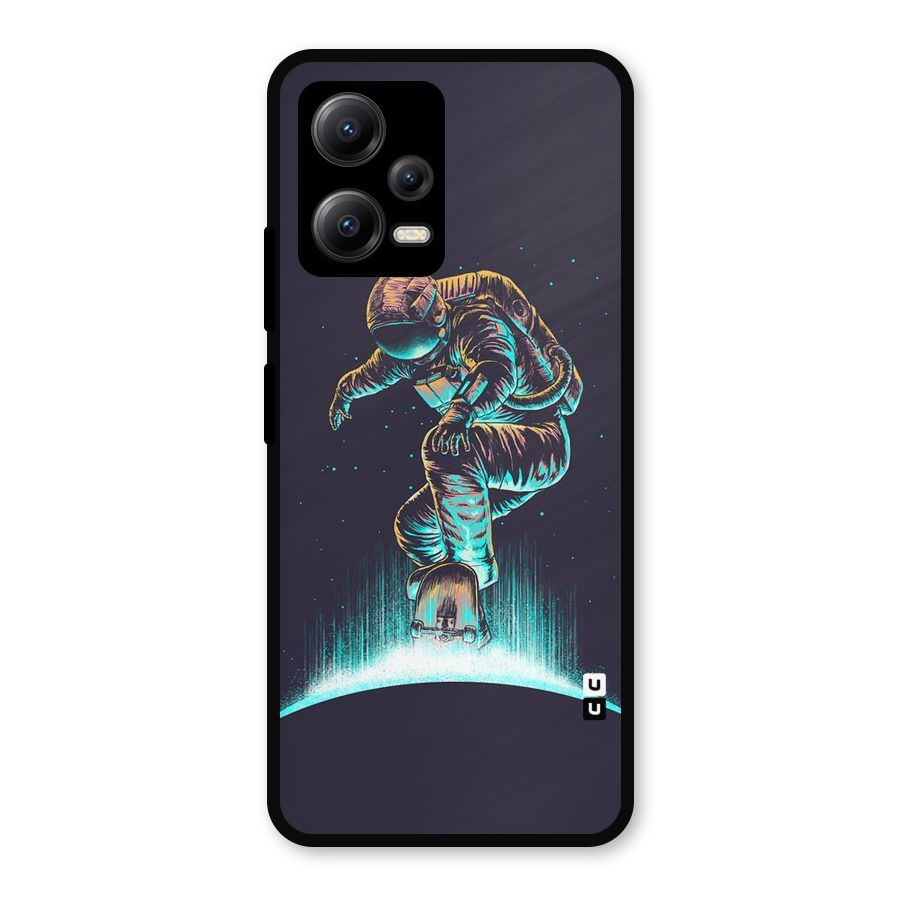 Rolling Spaceman Metal Back Case for Redmi Note 12 5G