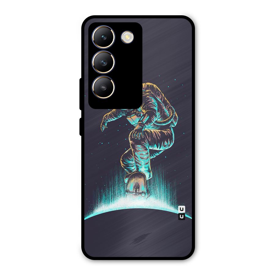 Rolling Spaceman Metal Back Case for Vivo T3 5G