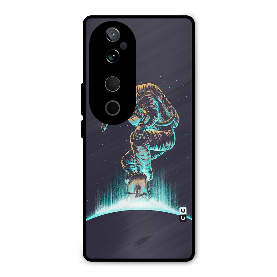 Rolling Spaceman Metal Back Case for Vivo T3 Ultra