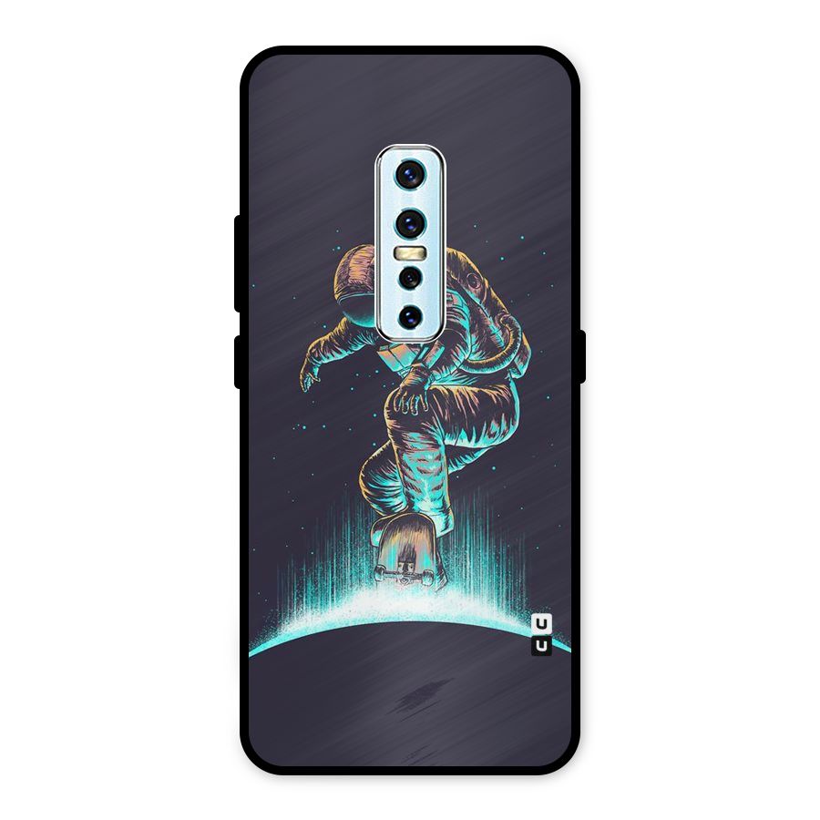Rolling Spaceman Metal Back Case for Vivo V17 Pro