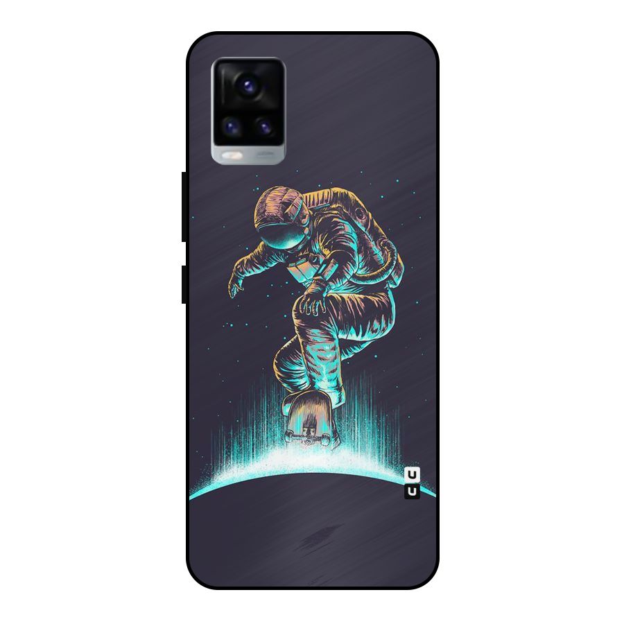 Rolling Spaceman Metal Back Case for Vivo V20