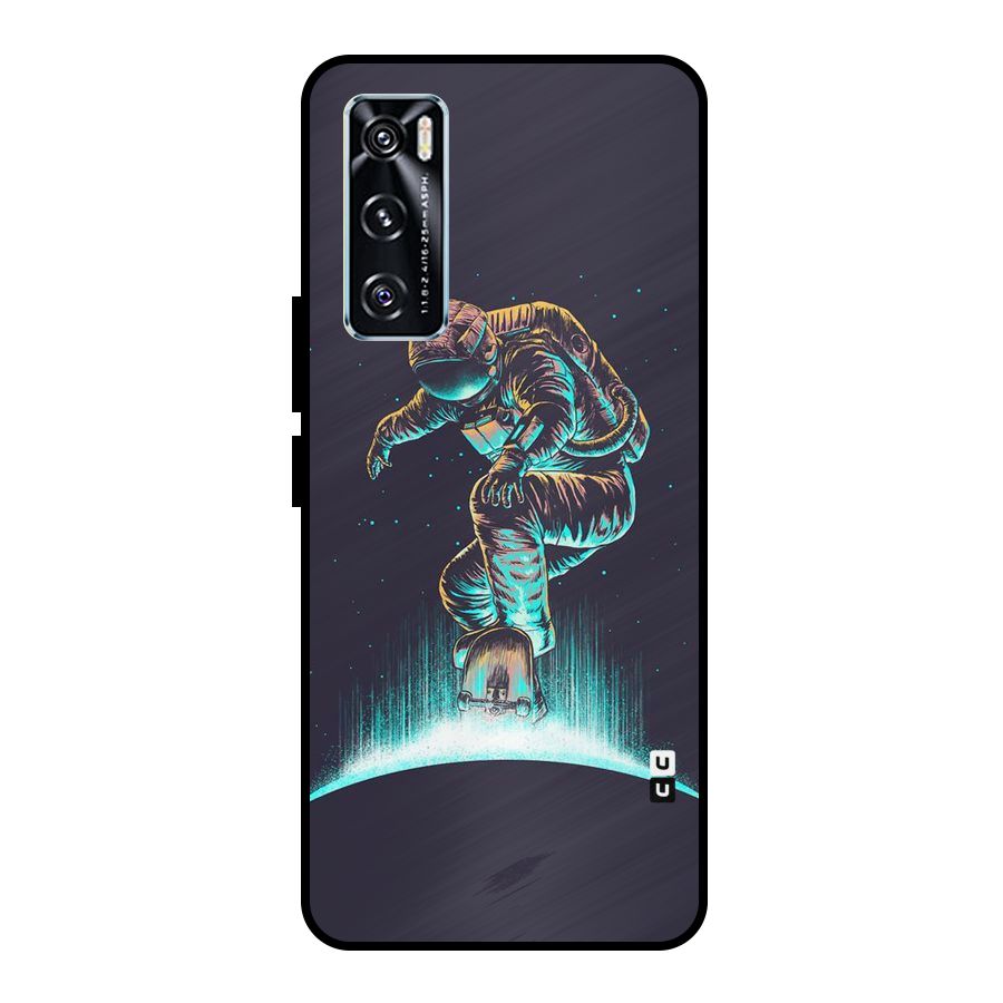 Rolling Spaceman Metal Back Case for Vivo V20 SE