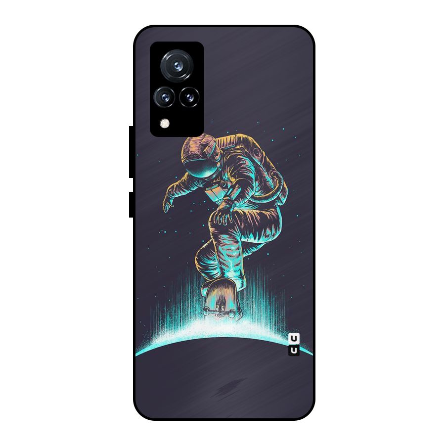 Rolling Spaceman Metal Back Case for Vivo V21 5G