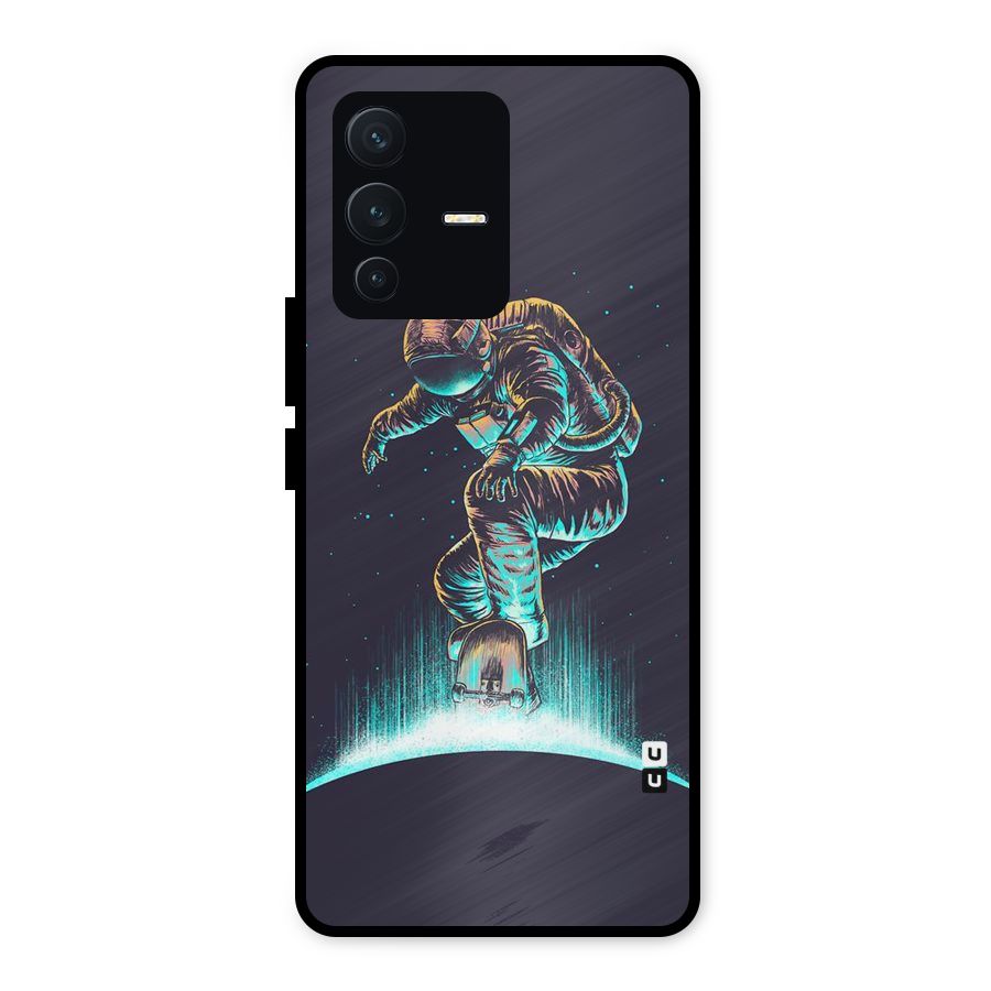 Rolling Spaceman Metal Back Case for Vivo V23 5G